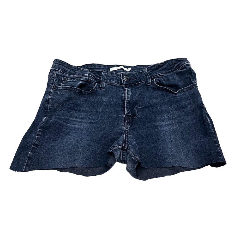Levi’s Blue 711 Skinny Cut Off Jean Shorts Size 31 Women’s